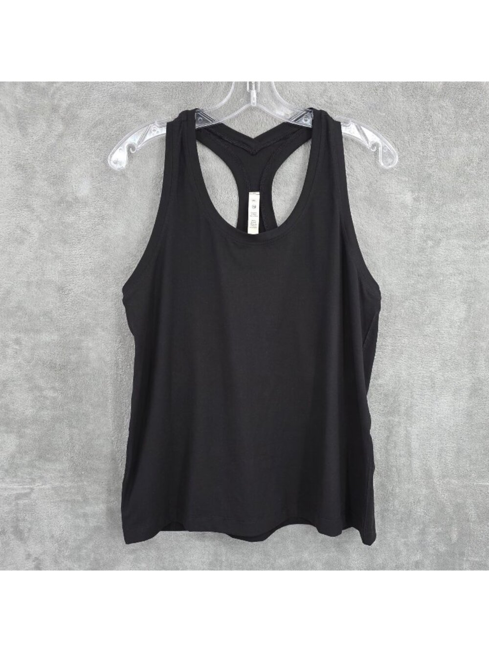 Rae Mode Fitted Racerback Tank Top 3XL Activewear Black Brushed Microfiber Soft